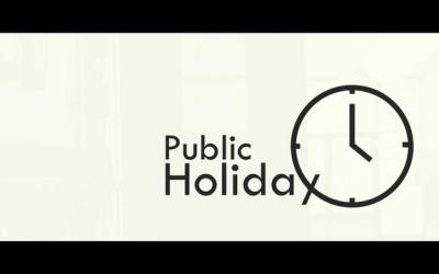 Govt Declares Tuesday, Wednesday Public Holidays