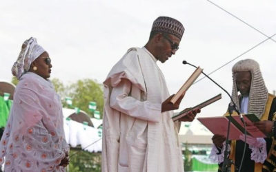 Nigeria’s president says wife ‘belongs to my kitchen’