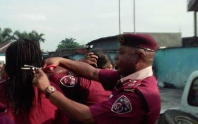 Nigerian traffic commander suspended after cutting hair of female employees