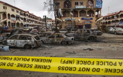 Police say four suicide bombers among 17 killed in Nigeria blasts