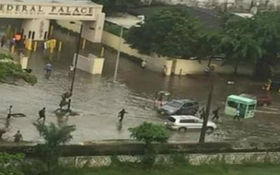 Police close part of Victoria Island over flooding