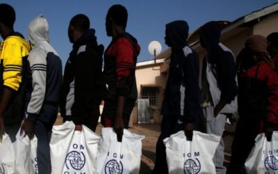 Hundreds of migrants stranded in Libya are returned to Nigeria